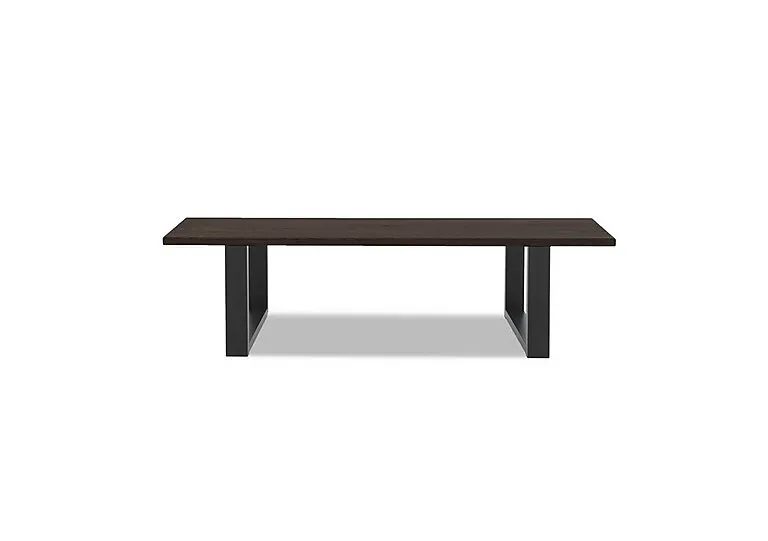 Terra Compact Dining Bench with U Shaped Legs - 140-cm - Smoked - Dining Room Furniture