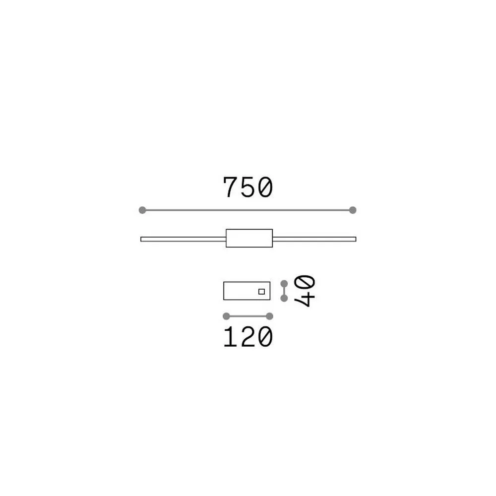Netlighting Essence Integrated LED Wall Lamp Brass 1250lm 3000K in Yellow 2