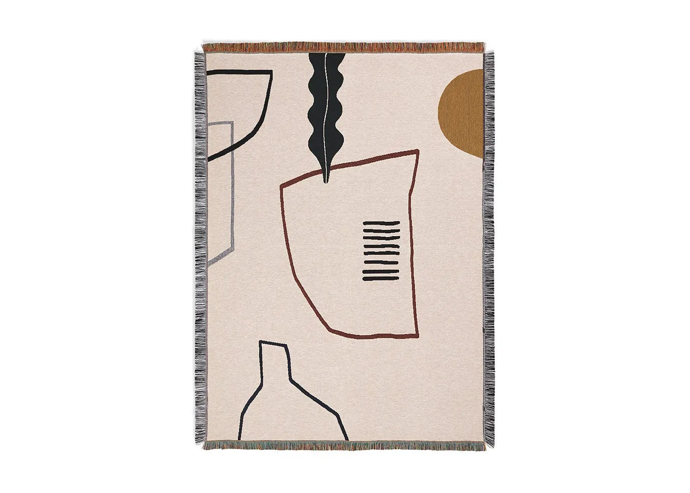 ferm LIVING Mirage Blanket Off White