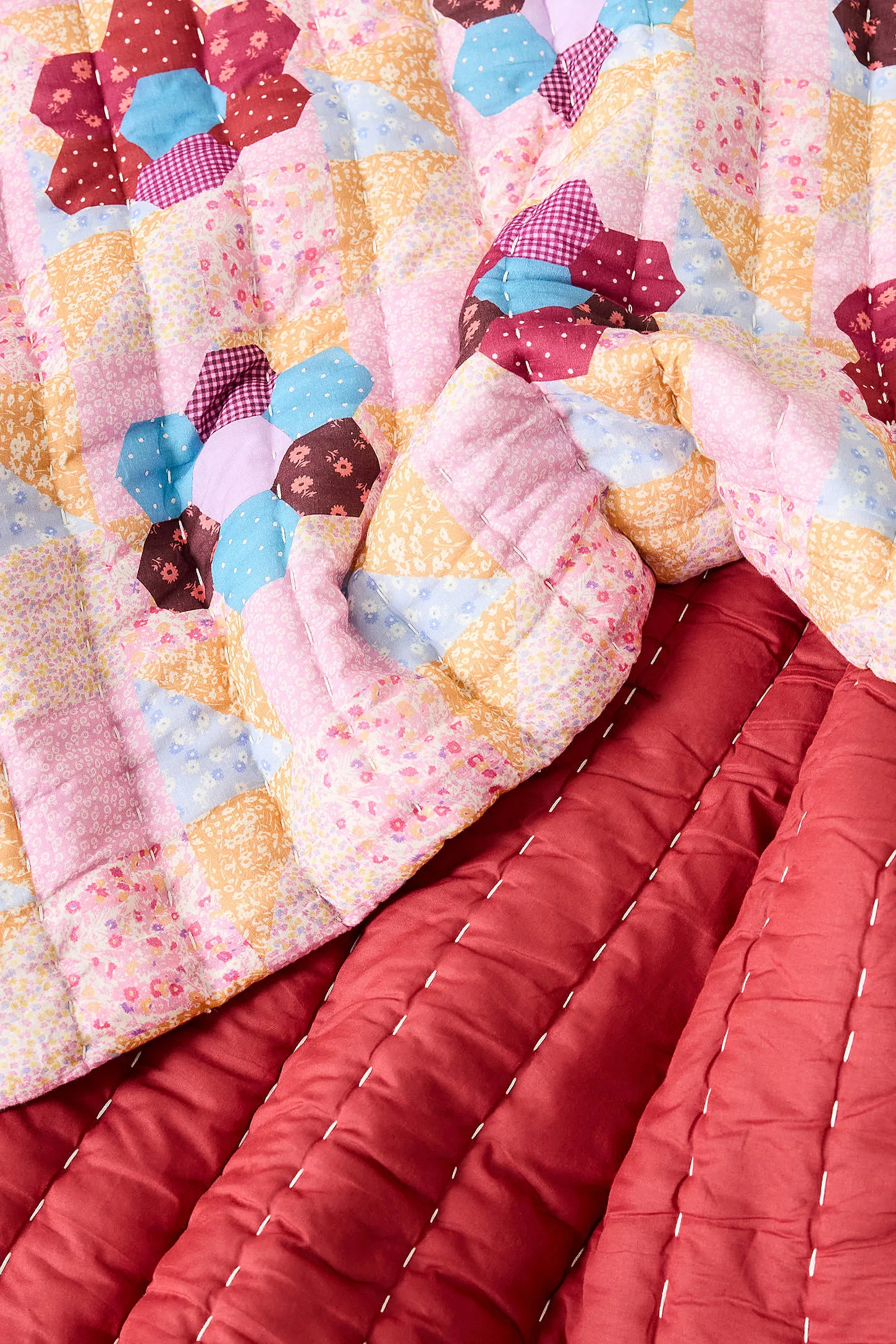 Flower Patch Quilted Throw 3