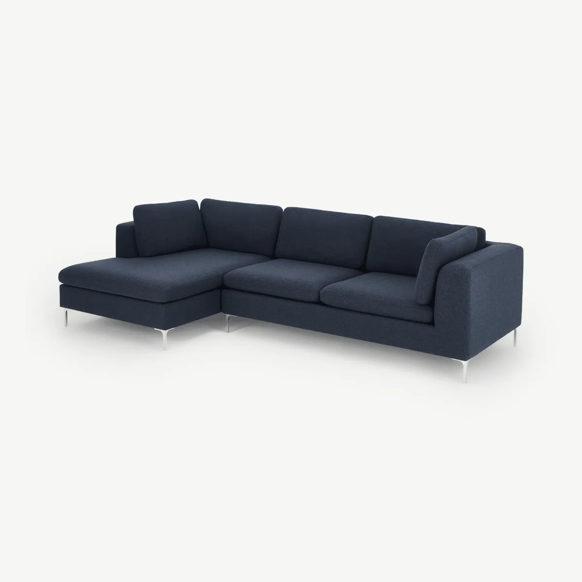 Monterosso Left Hand Facing Chaise End, Storm Blue Fabric
