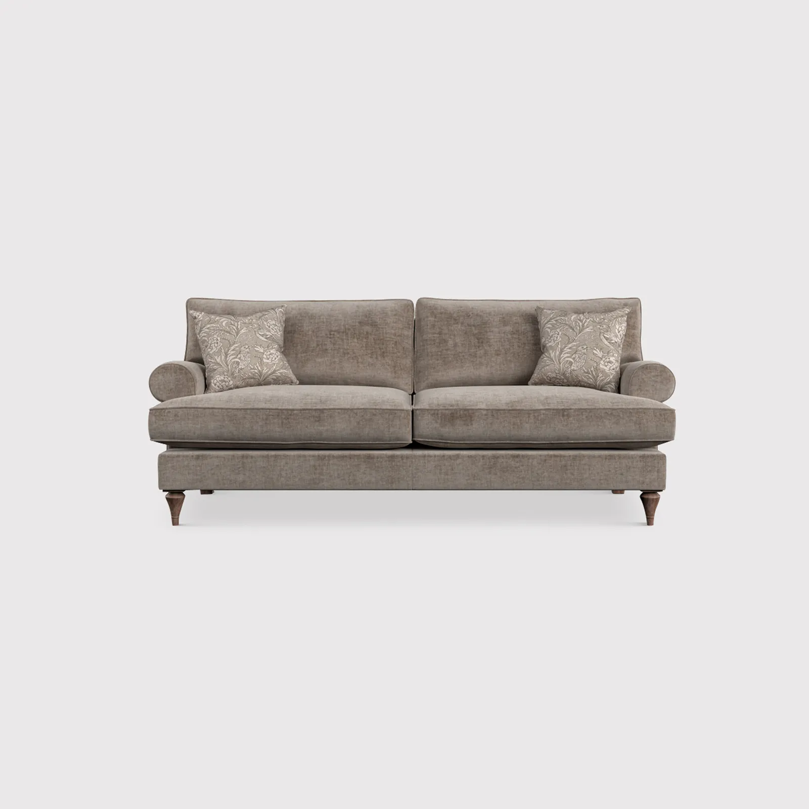 English Heritage Finch Medium Sofa Standard Back, Brown Fabric | Barker & Stonehouse 1