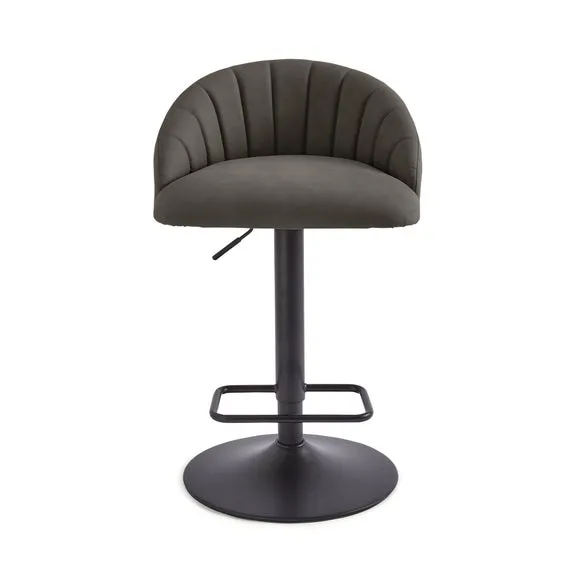 Lowen Adjustable Bar Stool, Faux Leather 5
