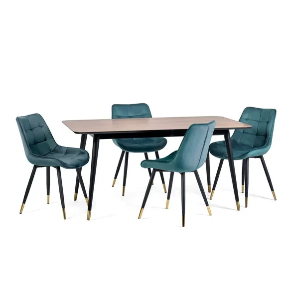 Findlay 6 Seater Rectangular Dining Table, Beech Wood 4