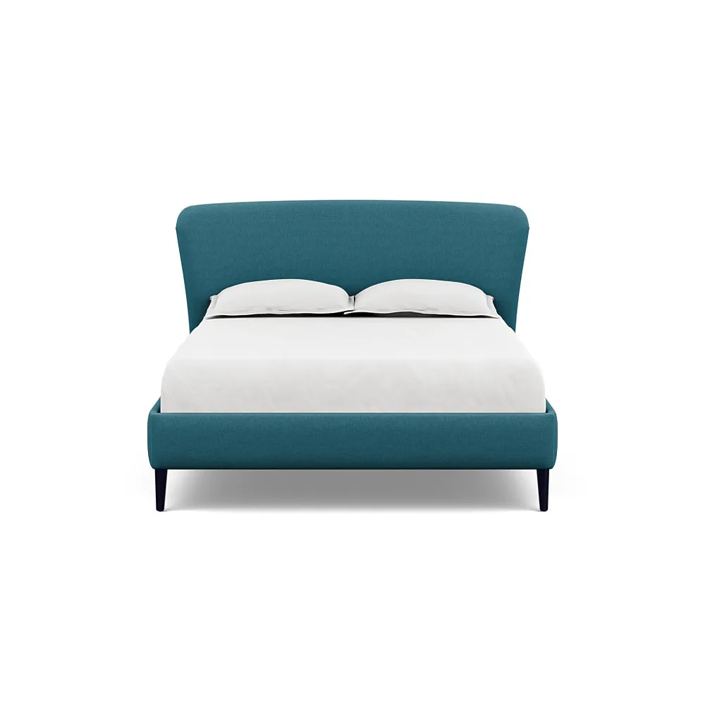 Heal's Darcey Bed King Brushed Cotton Cadet Black Feet