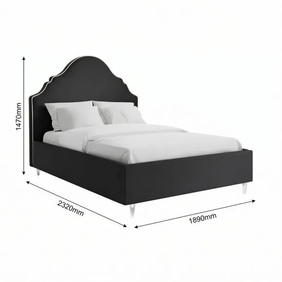 Quince Velvet Bed Frame 4