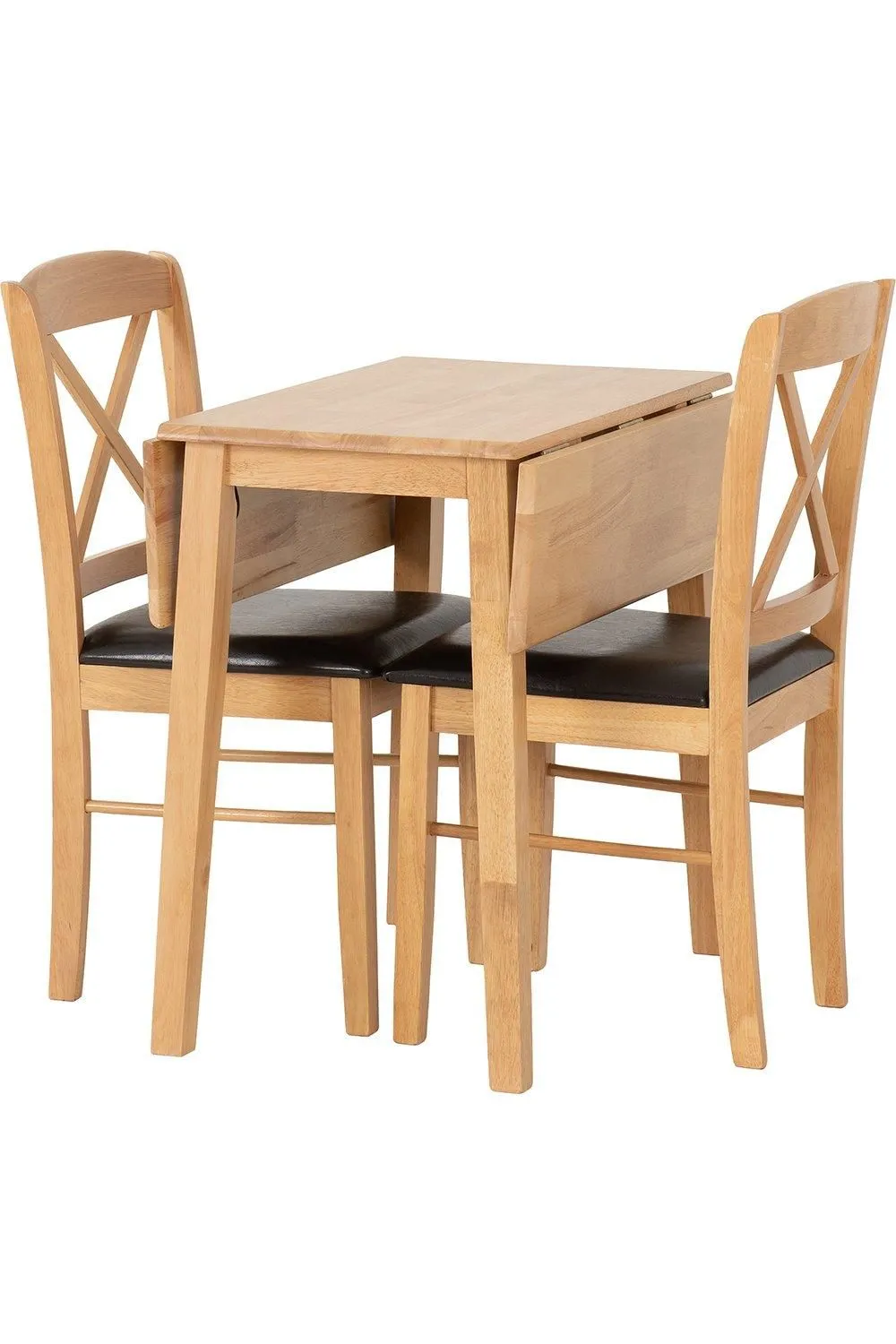 Seconique Mason Double Drop Leaf Dining Set in Light Oak 3