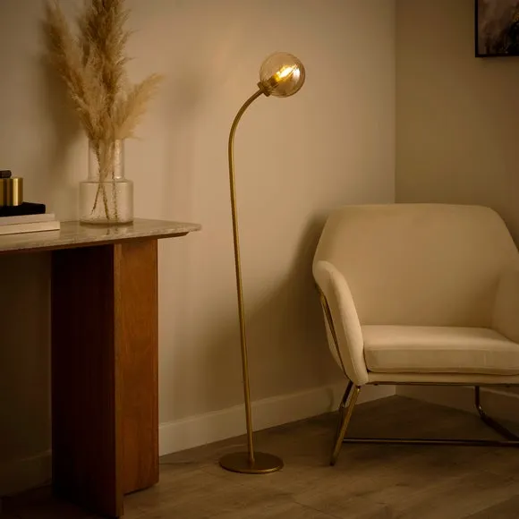 Luxe Ribbed LED Floor Lamp 2