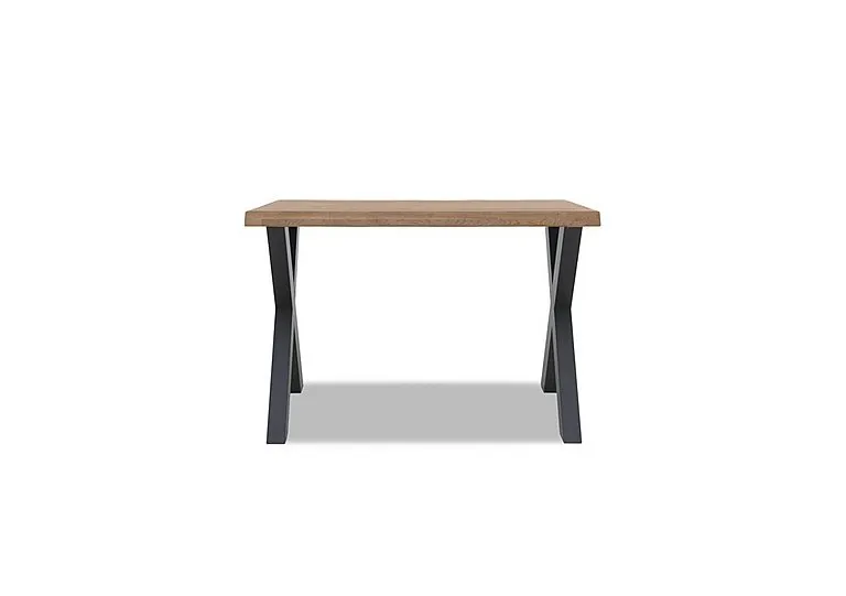 Hades Straight Edge Bar Table with X Shaped Legs - 140-cm - Storm Wood