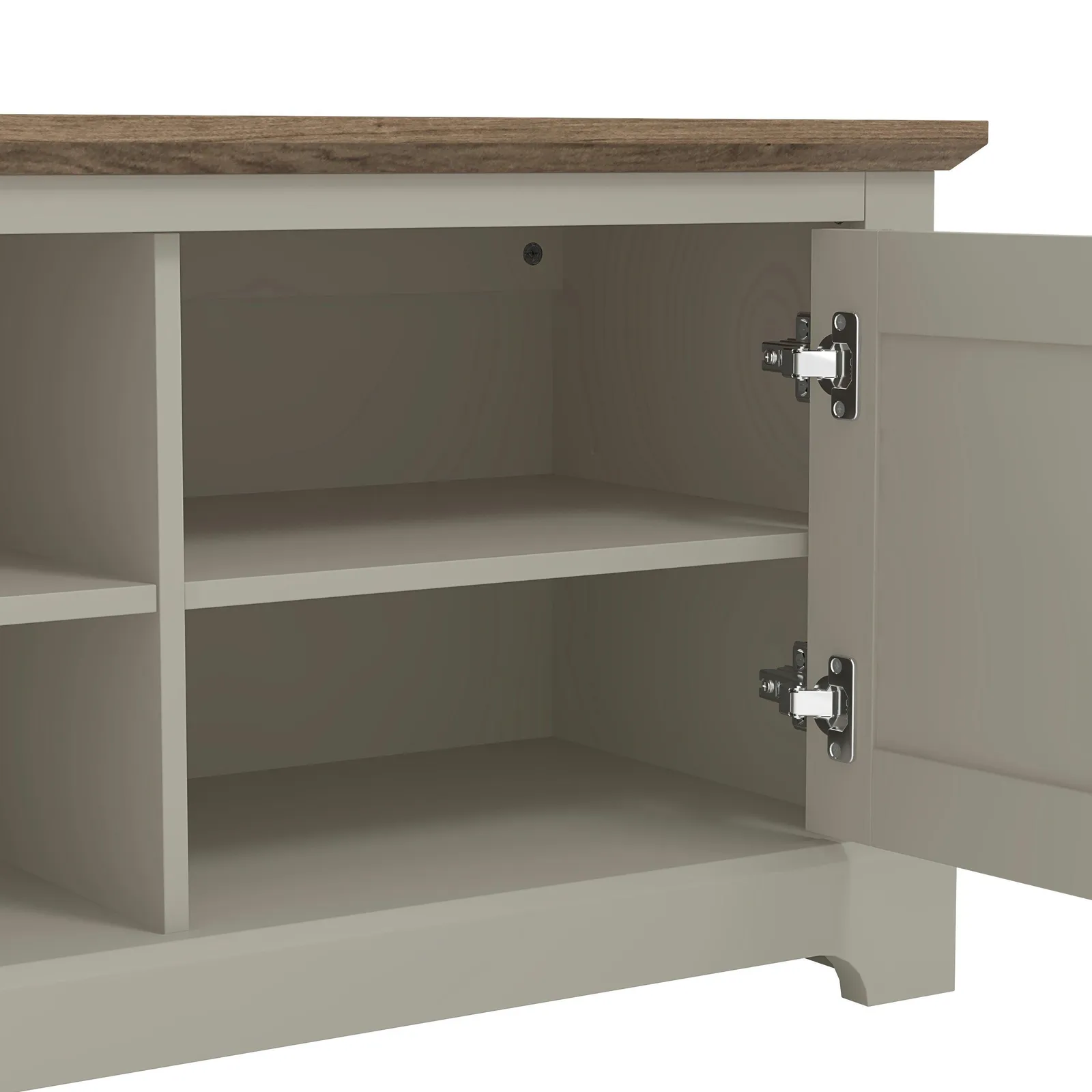 GFW Salcombe TV Unit in Light Grey 5