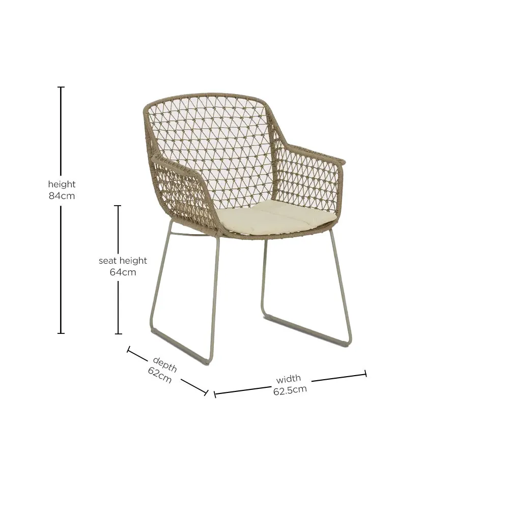 Argent Dining Armchair, Neutral | Barker & Stonehouse 4