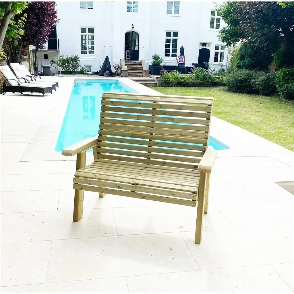 Marlborough Heavy Duty Garden Bench (3 Seater) in Natural 2