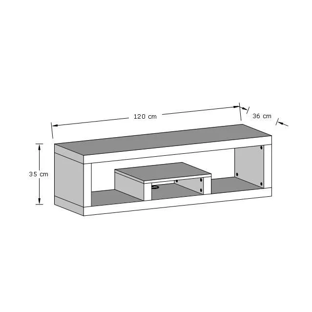 GFW Jakarta Lowboard TV Unit in Brown 6