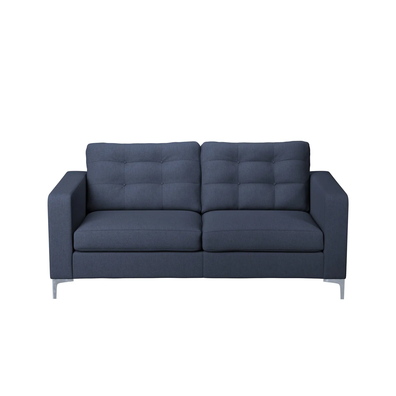 Hackney Herringbone 3 Seater Sofa Dark Blue