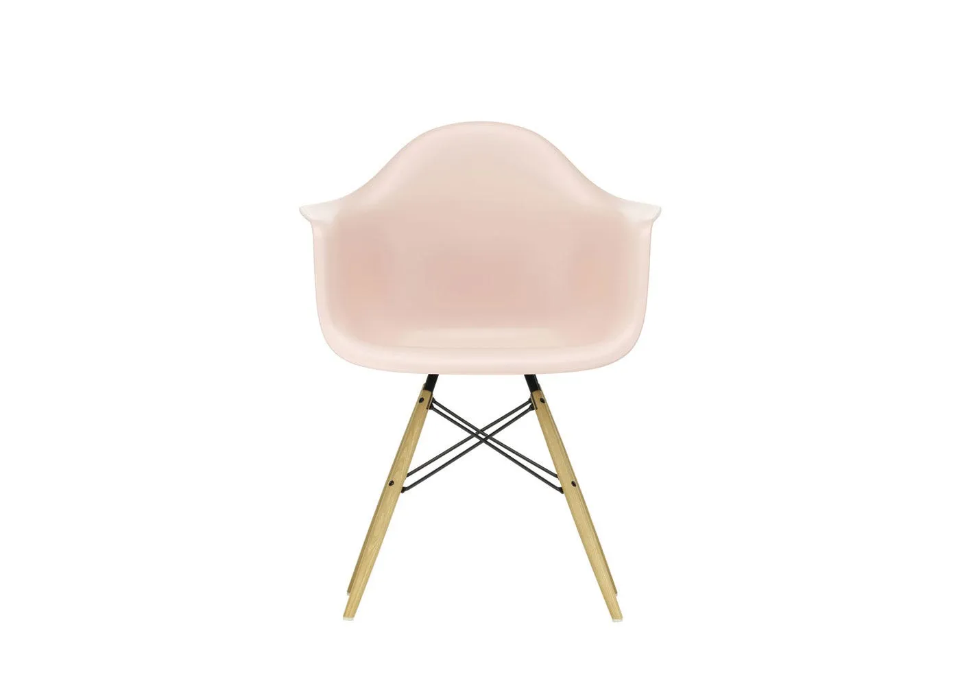 Vitra Eames DAW Armchair New Height Pale Rose Ash Honey Base 1
