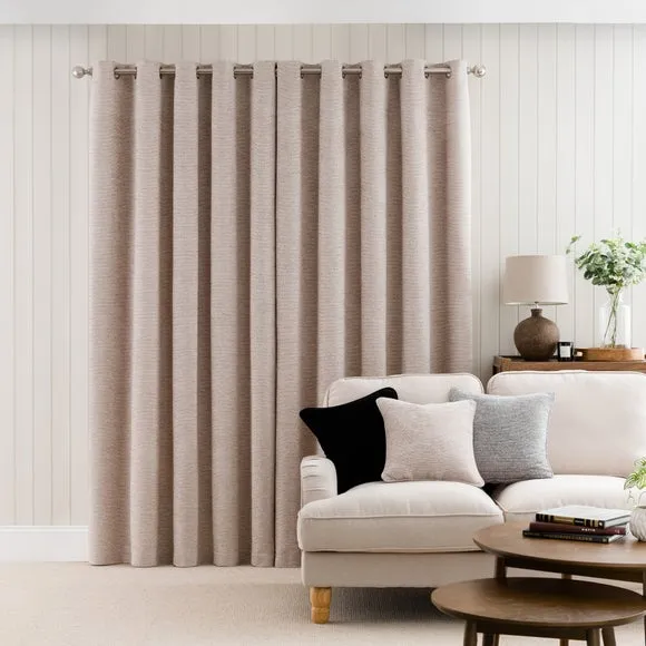 Boucle Chenille Eyelet Curtains 4