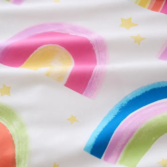 Watercolour Rainbow 100% Cotton Reversible Duvet Cover and Pillowcase Set 5