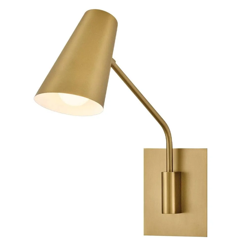 Netlighting Bray Wall Light Laquered Brass in Gold