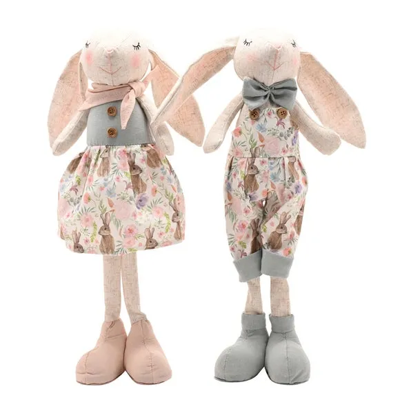 Eggstraordinary Gift Co. Set of 2 Standing Bunny Ornaments 2