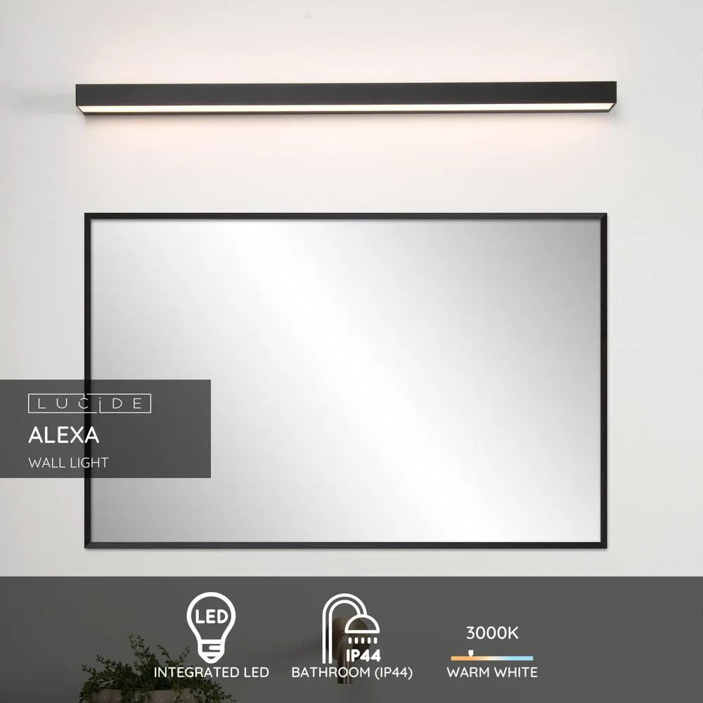 Netlighting Modern Wall Light Bathroom LED 1x13W 3000K IP44 Black 2