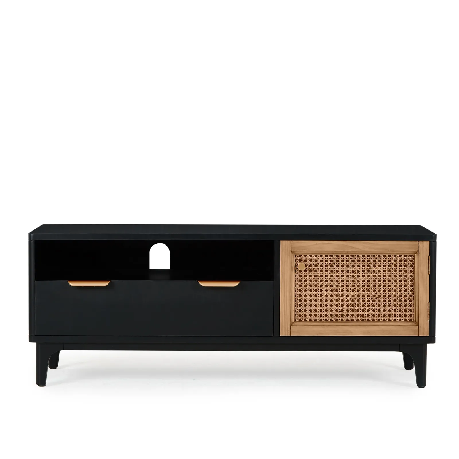 Franco TV Stand Black and Brown