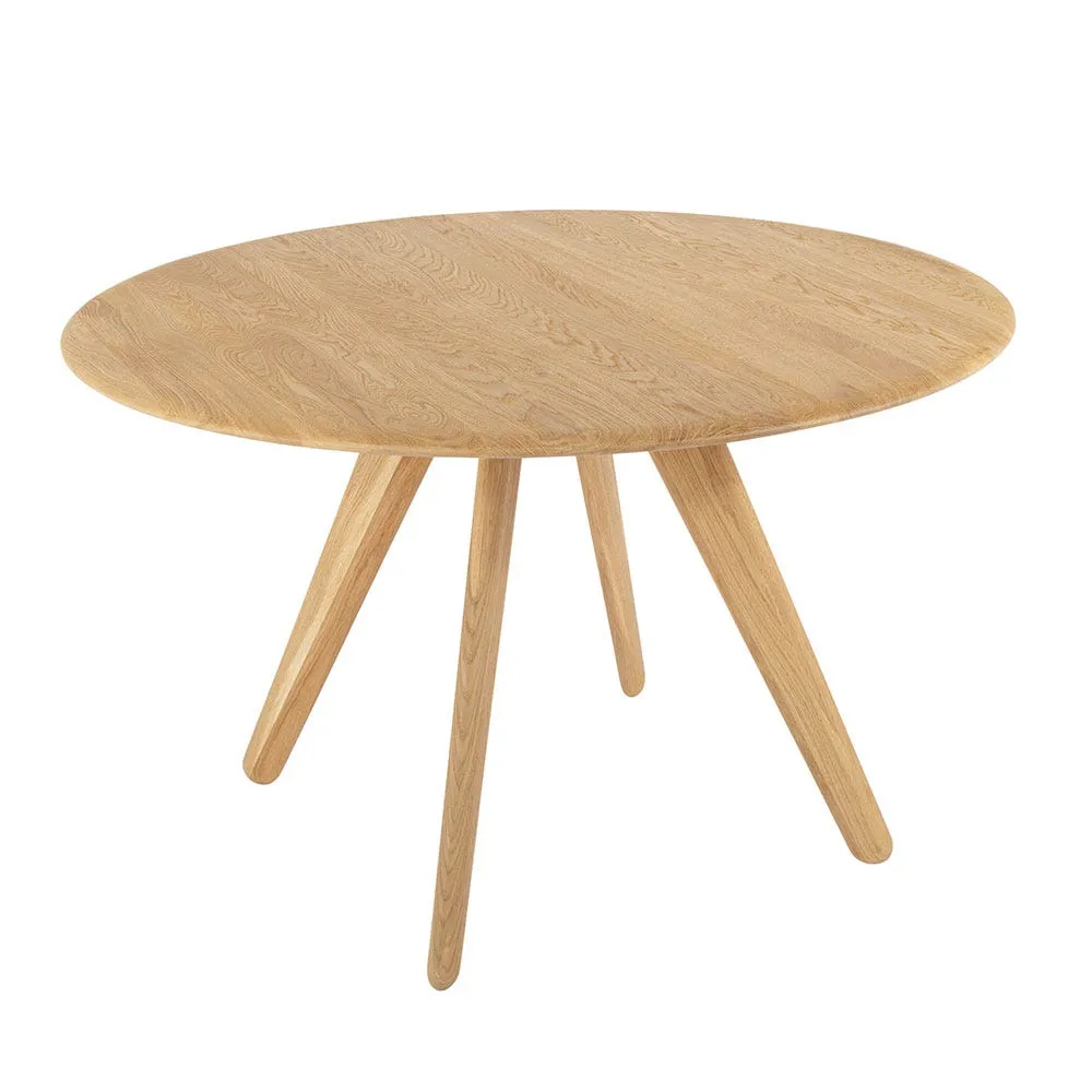 Tom Dixon Slab Round Table 120cm Solid Oak Natural 2