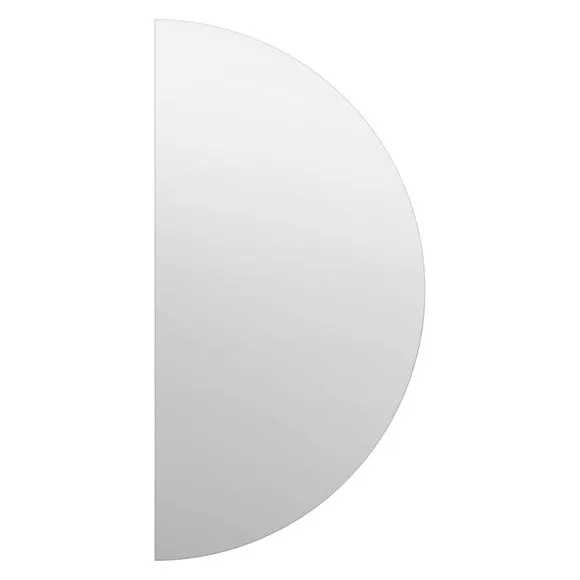 Lunae Frameless Half Circle Wall Mirror 2