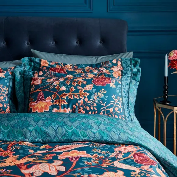 Dorma Tree of Life 300 Thread Count 100% Cotton Sateen Duvet Cover & Pillowcase Set 2