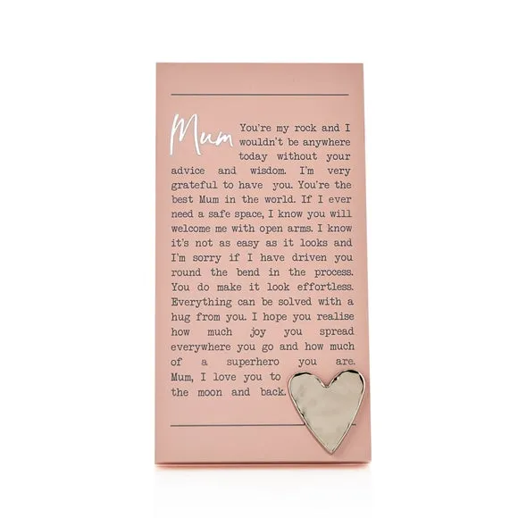 Mum Moments Plaque 2