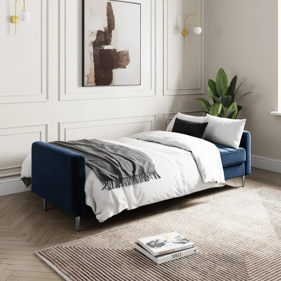 Kendall Quilted Velvet Clic Clac Storage Sofa Bed 2