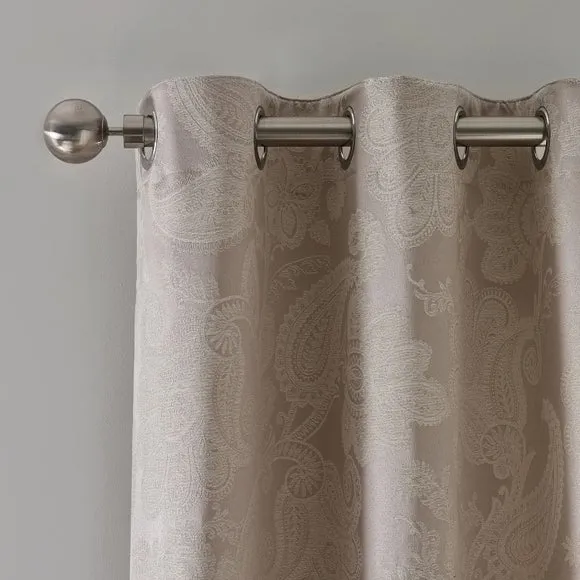 Catherine Lansfield Opulent Jacquard Eyelet Curtains