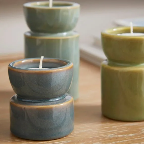 Set of 3 Taper Tealight Candle Holders 4