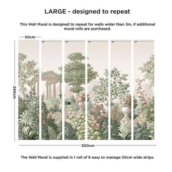 Cranberry and Laine Landscape Garden Wall Mural 5