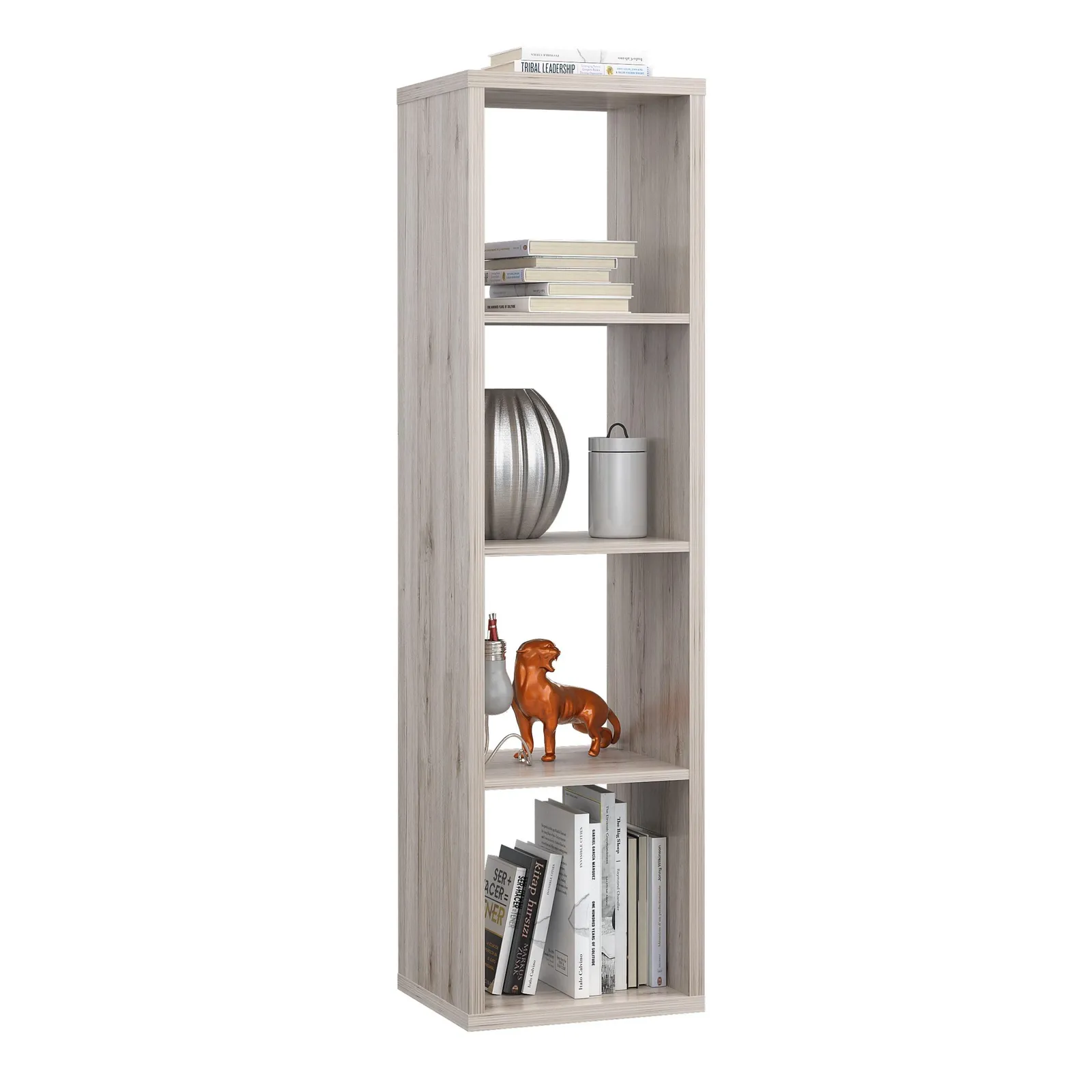 Furniture To Go Mauro 3 Shelves Storage Unit in in Light Oak 3