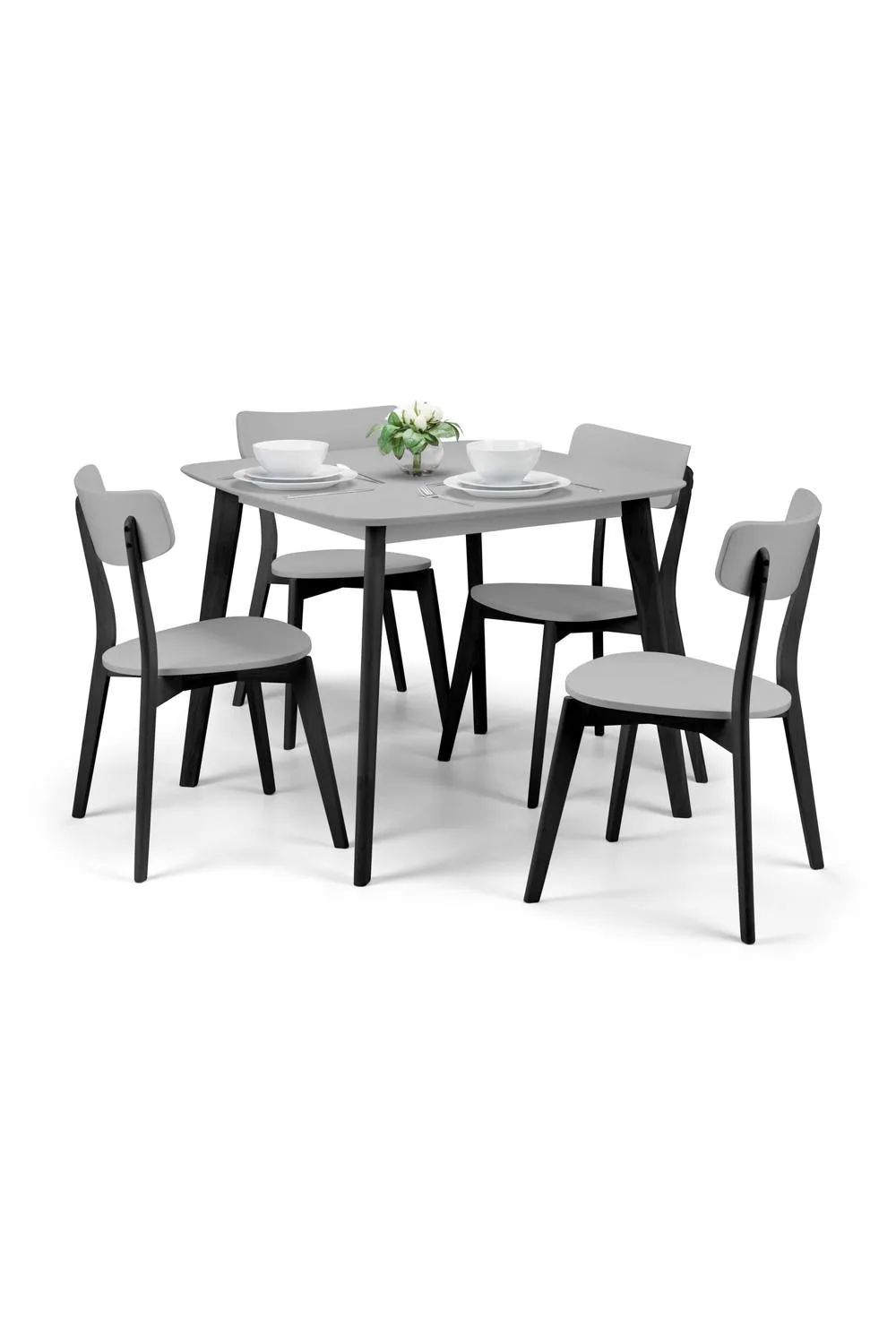 Julian Bowen Casa Square 4 Seater Dining Table in Grey 5