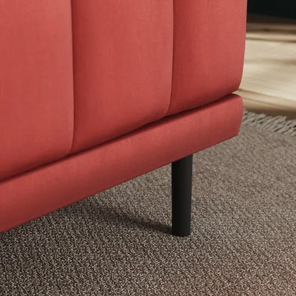 Amali Long Dining Bench, Matte Plush Velvet 4