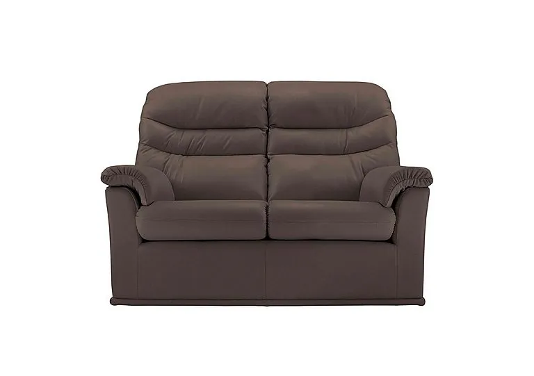 Malvern 2 Seater Leather Sofa - No Recliner - Oxford Chocloate