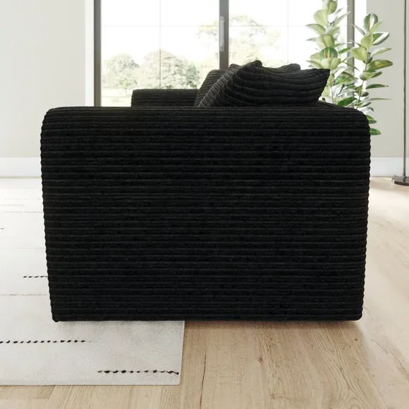 Blake Horizontal Jumbo Cord 3 Seater Sofa 2