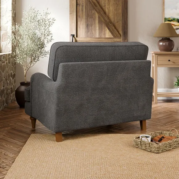 Beatrice II Soft Tonal Chenille Snuggle Chair 2