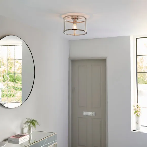 Vogue Beckett Industrial Flush Ceiling Light 6