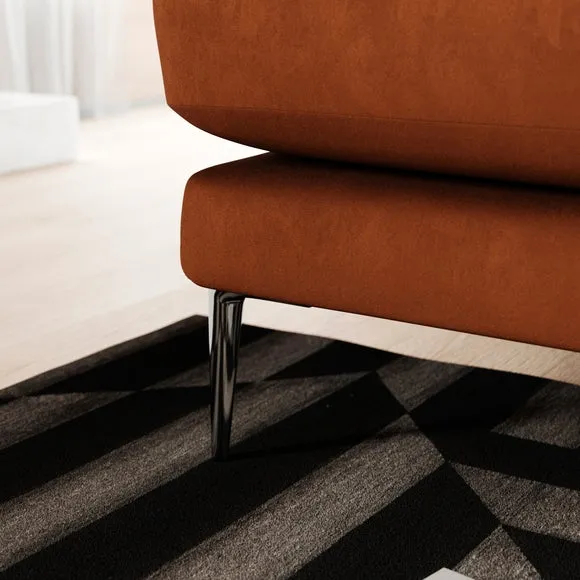 Lawson Matte Plush Velvet 3 Seater Sofa 4