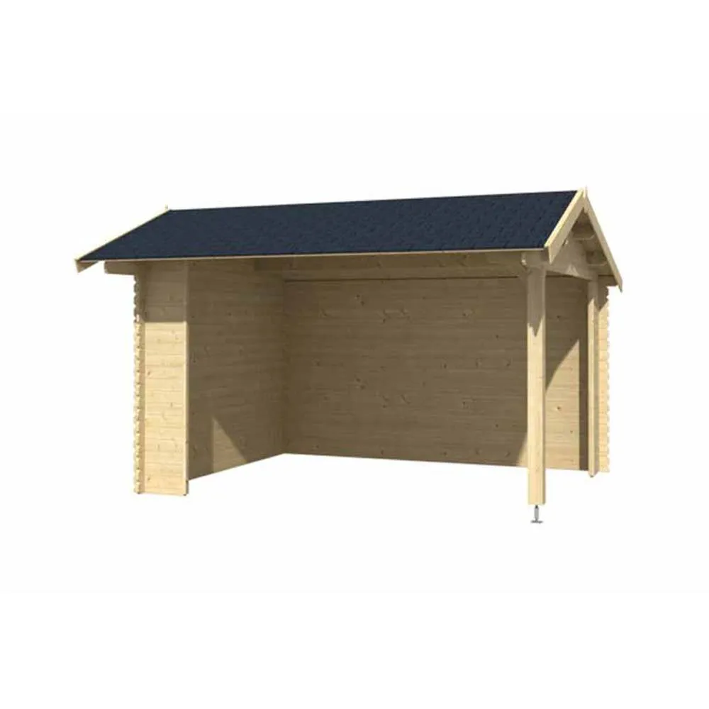Lasita Maja Ltd Kirian 300-Log Cabin, Garden Room, Home Office - L420xW389.4xH273.6 cm in Light Brown 2