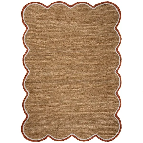 Kesia Scallop Textured Jute Rug 5