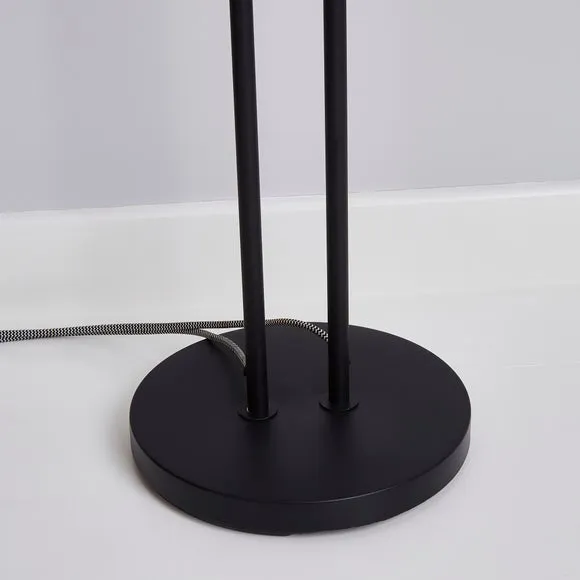 Bradford Matt Black Floor Lamp 4