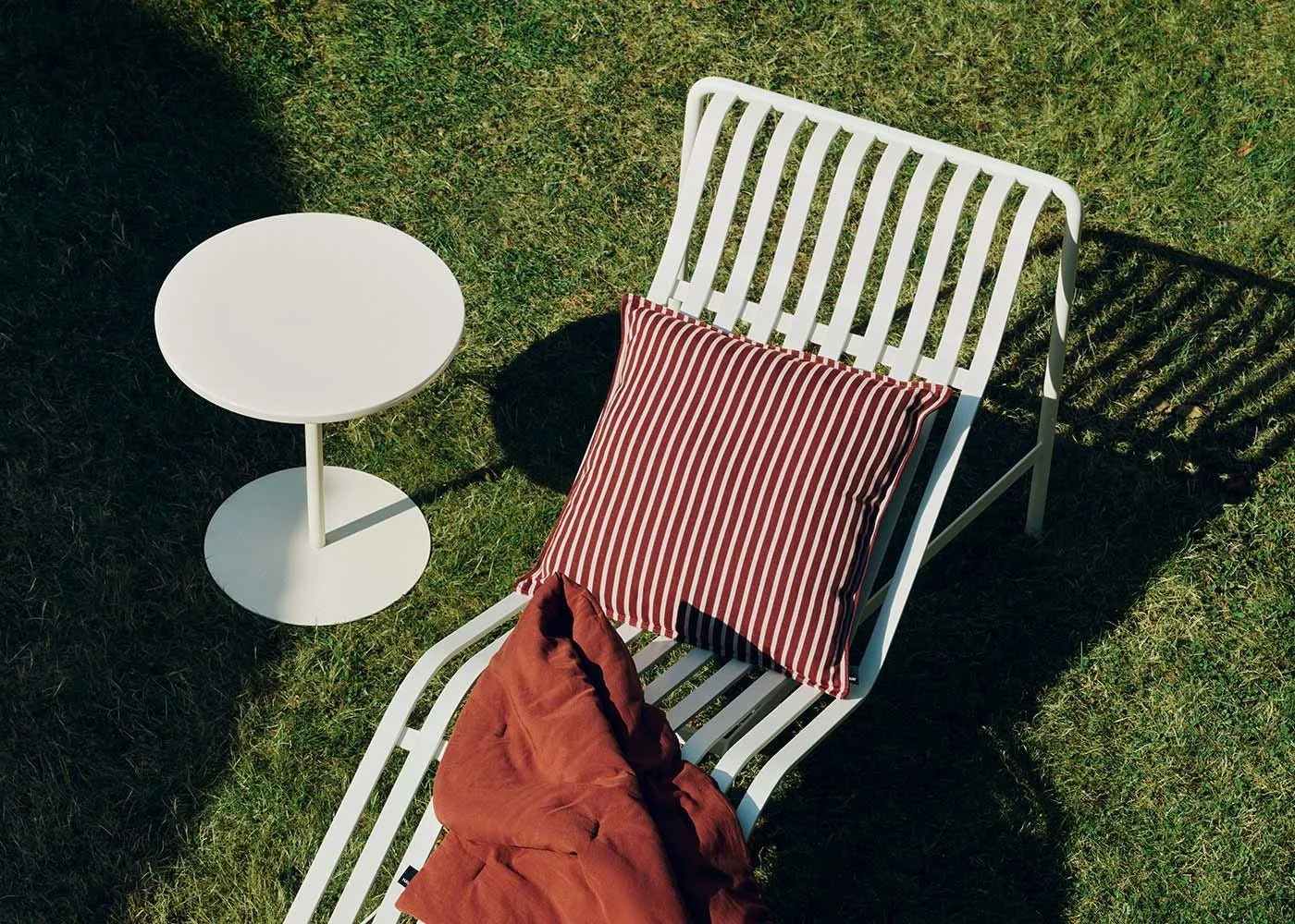 HAY Terrazza Cushion Bold Stripe Yellow 3