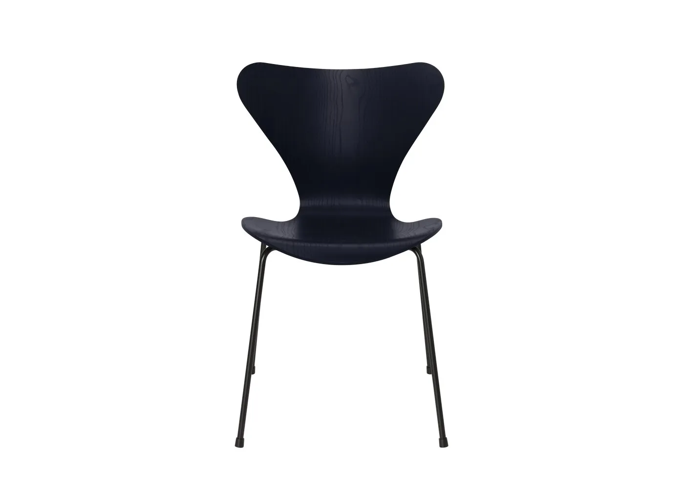 Fritz Hansen Series 7 Chair Coloured Ash Midnight Blue Black Legs
