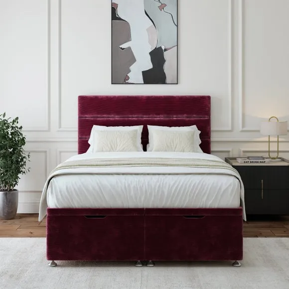 Luxury Chenille End of Bed Ottoman Base 2