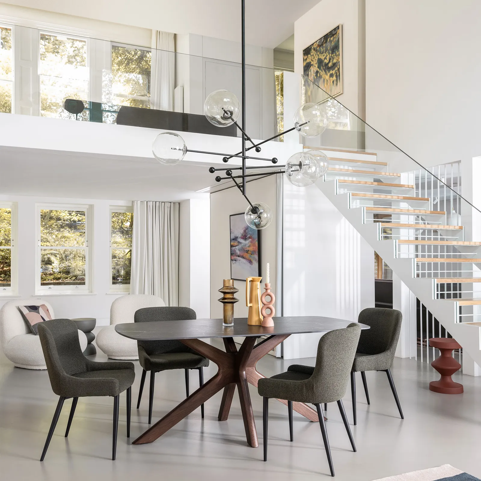 Glass Ball Black Pendant Light | Barker & Stonehouse 3