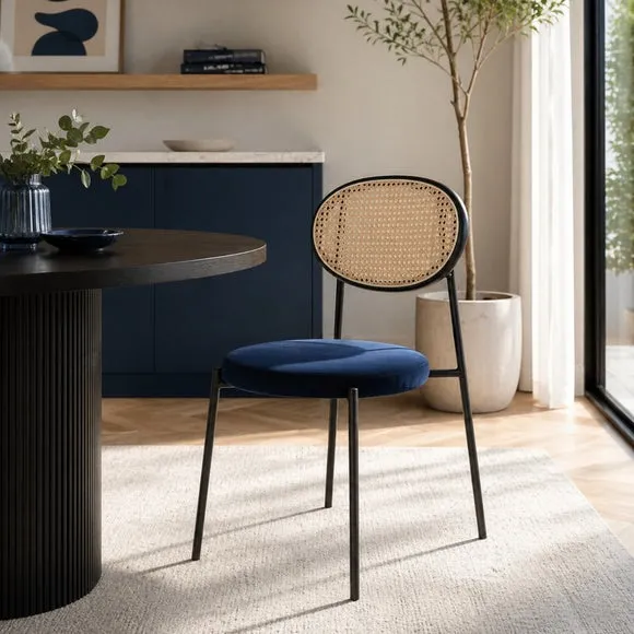 Fusion Living Paris Velvet Dining Chair