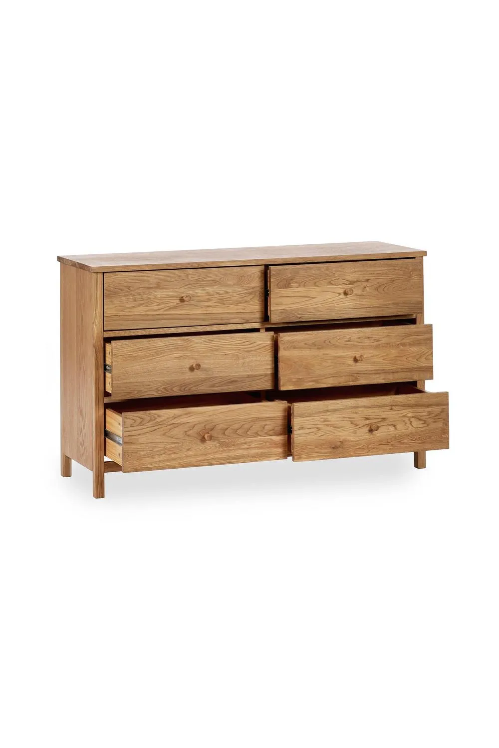 Julian Bowen Coxmoor 6 Drawer Wide Chest in Light Oak 3